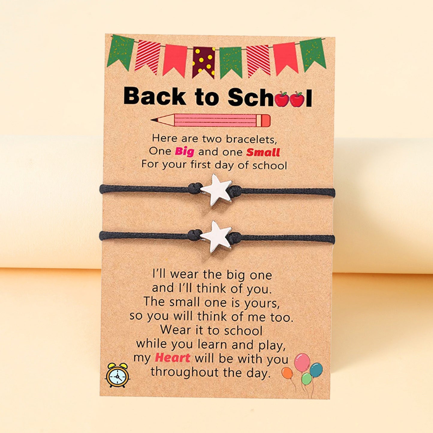 First Day Of School Kindergarten Cartoon Bracelets