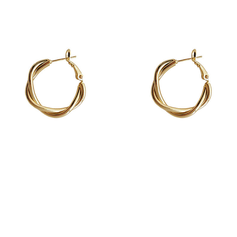 Style High-grade Temperamental Minority Twist Irregular Rings