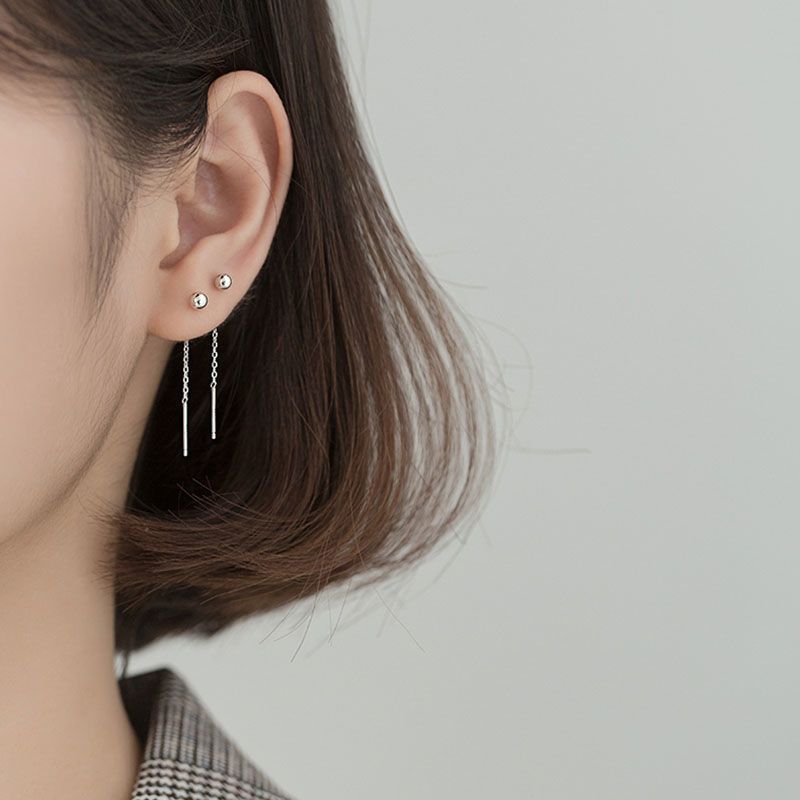 Women's Sterling Sier Egg Yolk Flower Trendy Summer Ear Line