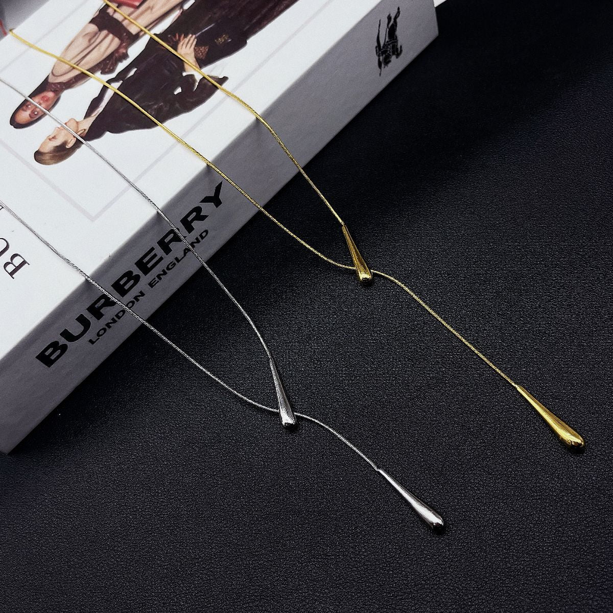 Starry Sky Adversity High Sense Water Drops Necklace