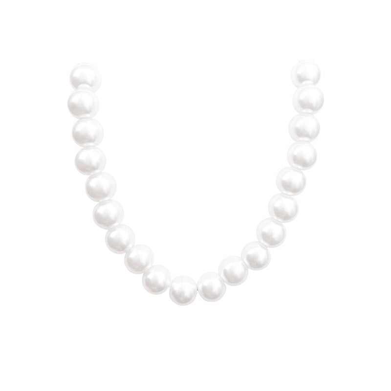 Women's Pearl Vintage Magnetic Buckle Beaded Clavicle Necklaces