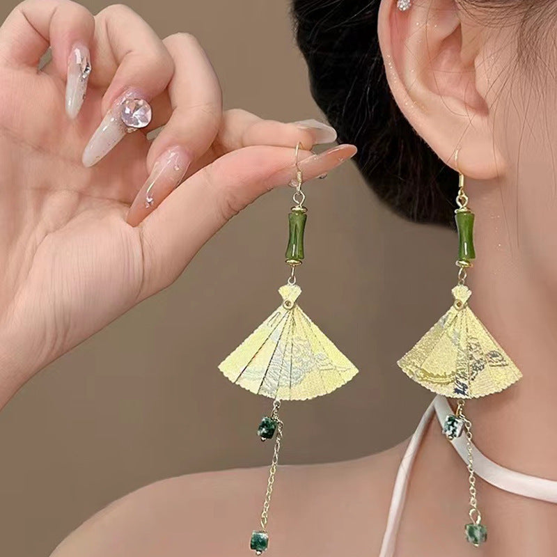 Women's Shaped National Fashion Stylish Water Drop Butterfly Earrings