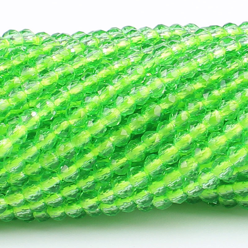 Transparent Glass Surface Cutting Beads Handmade Jewelry Accessories