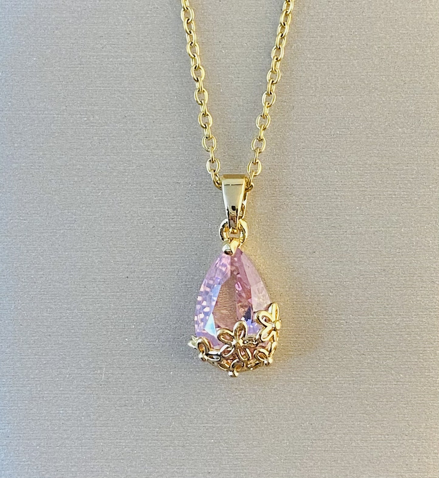 Women's Real Gold Plating Opal Fox Clover Pendants