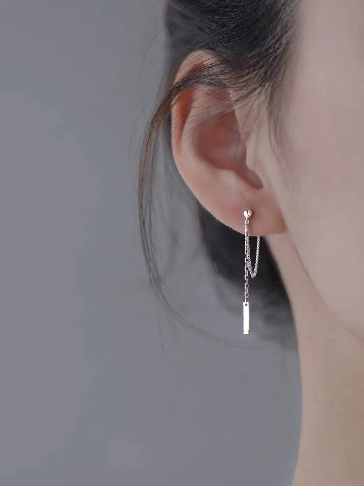 Women's Clover Lines Fashionable High-grade Tassel Simple Ear Line