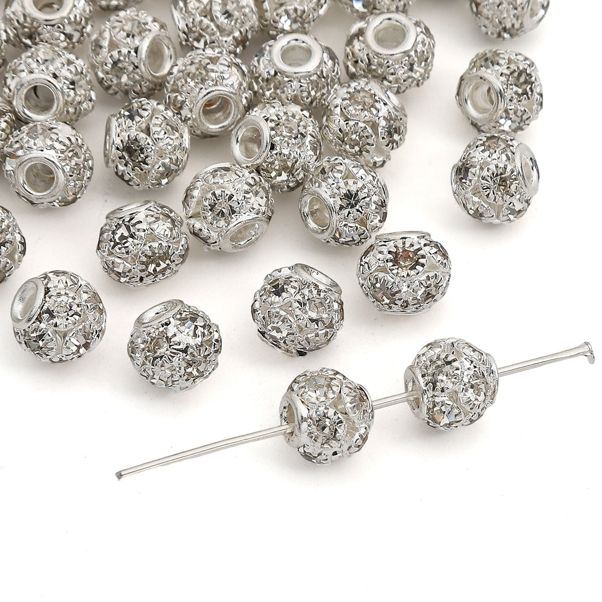 Versatile Hoop Floral Ball Separator Beads Jewelry Accessories