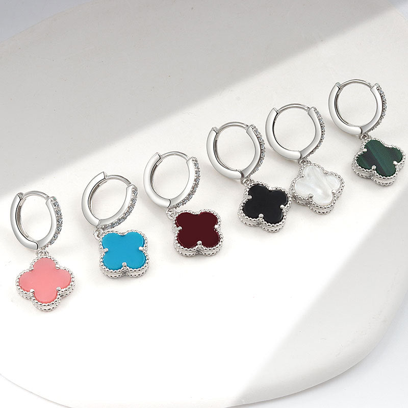 Trendy Clover Eardrop Niche Design Advanced Rings