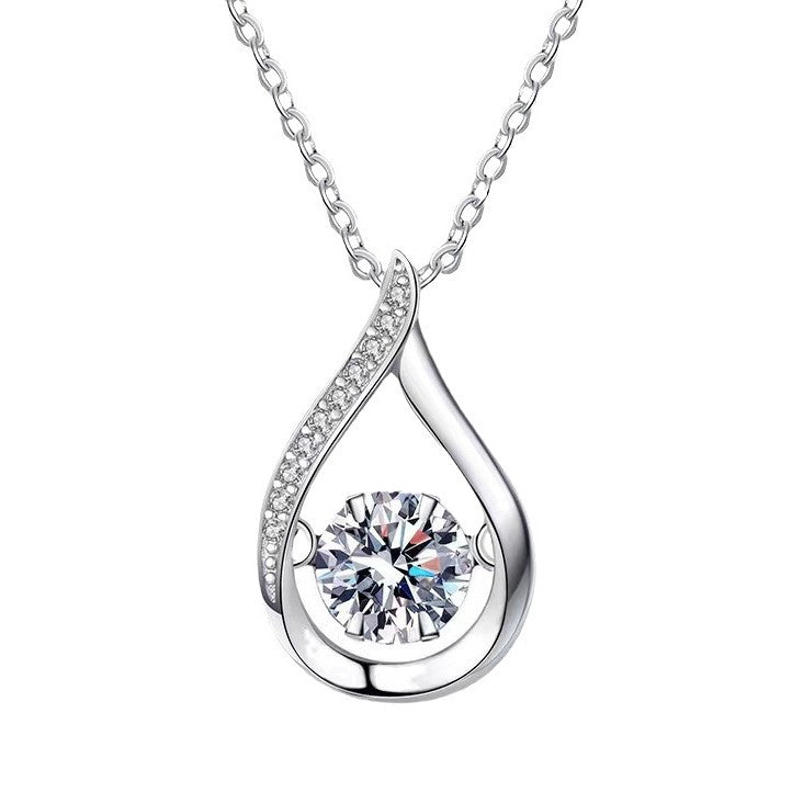 Zircon Karat Wind Smart Water Drop Necklaces