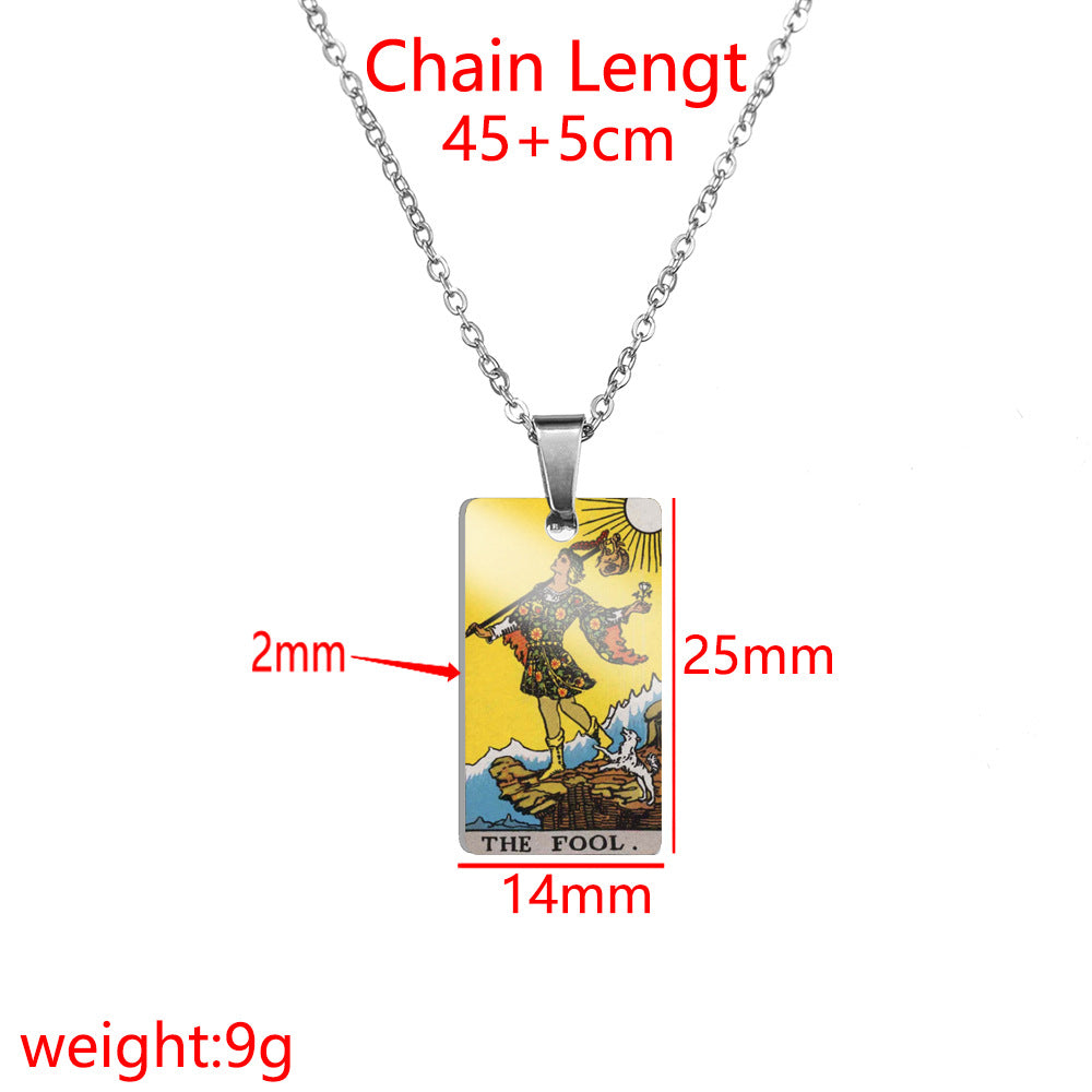 Loop Ornament Waite Big Jewelry Tarot Color Printing Pendants