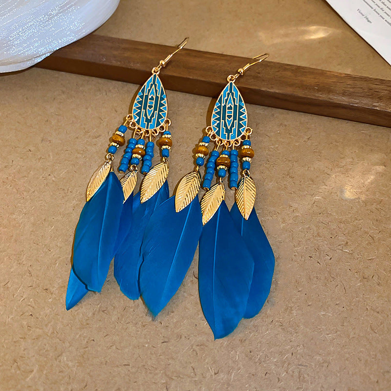 Women's Bohemian Style High-grade Ethnic Exaggerated Unique Earrings