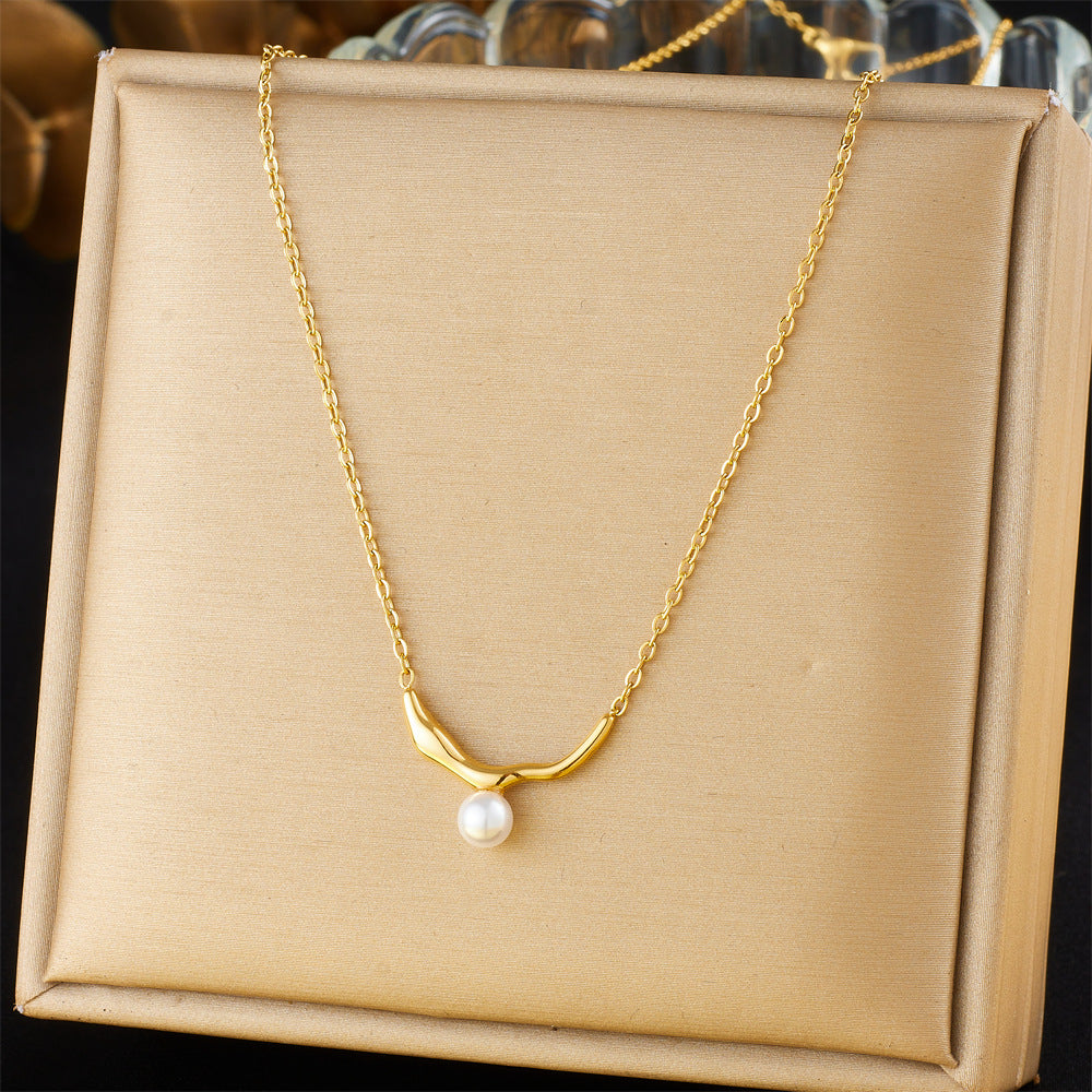 Design Clavicle Chain Light Luxury Advanced Simple Irregular Layered Necklace