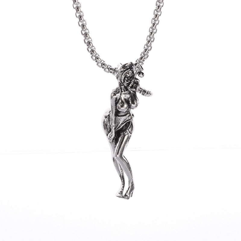 Women's & Men's Niche Angel Vintage Fashion Beauty Sweaters Necklaces