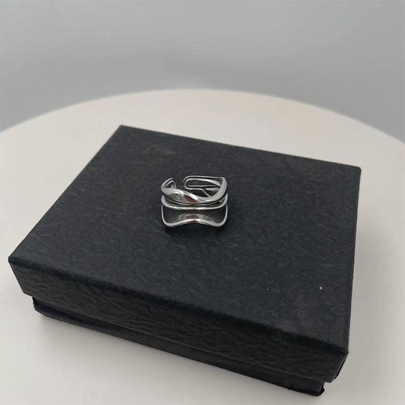 Stainless Steel Personality Advanced Opening Adjustable Rings