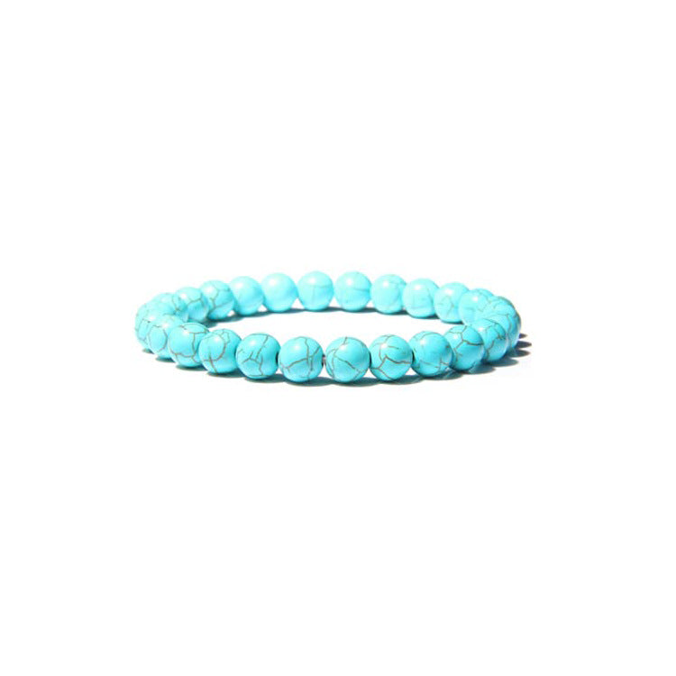 Women's Opal Natural Crystal Stone Beads Elastic String Bracelets