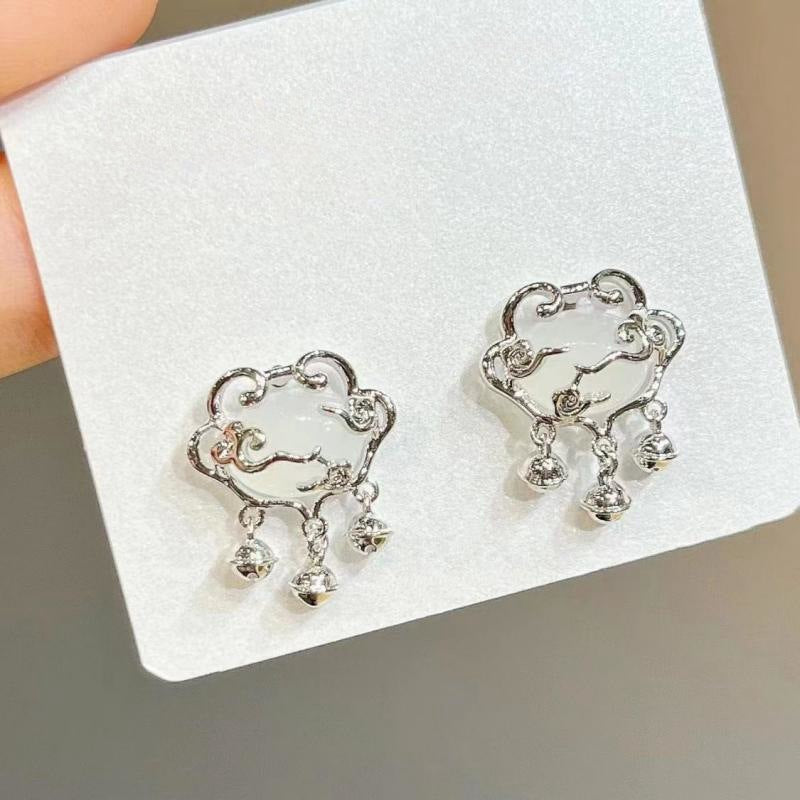 Women's Lock For Niche Design High-grade Sense Stud Earrings