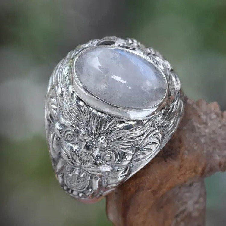 Pearl Opal Wide Face Popular Hand Rings