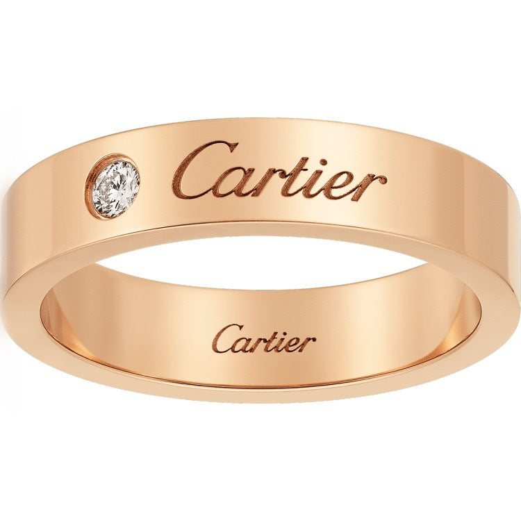 Home High Version Sier Signature Square Round Engagement Wedding Couple Ring