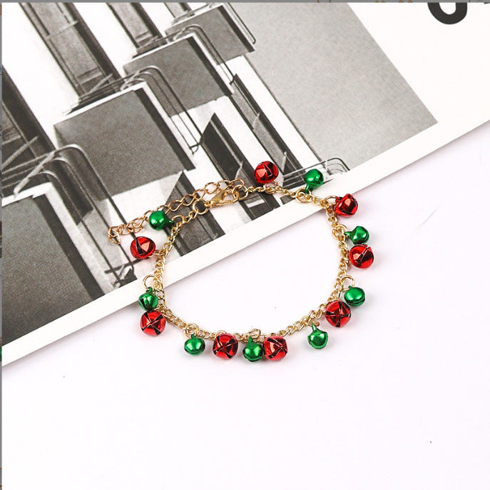 Women's Fashion Jingling Bell Three-piece Bulb Thick Collar Earrings