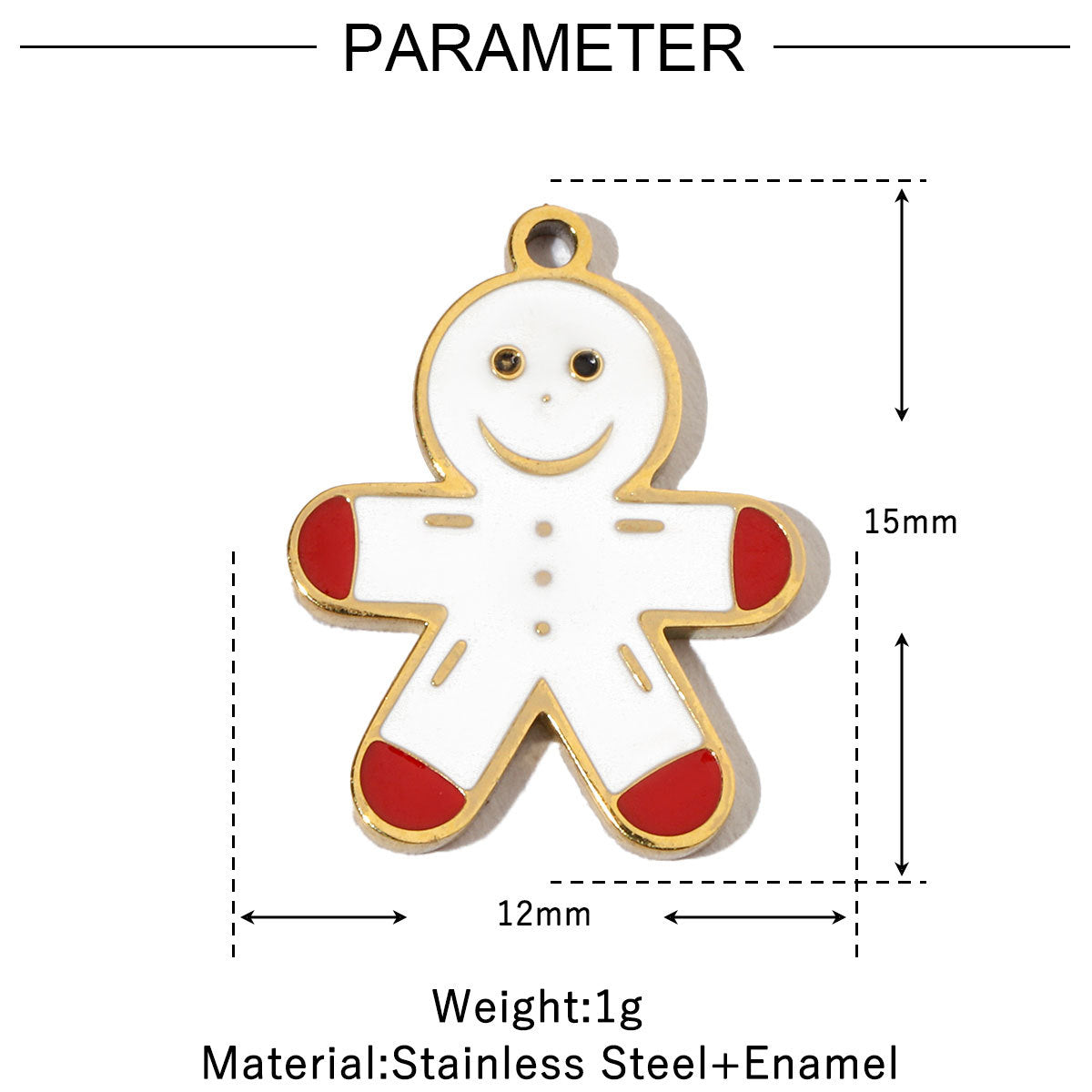 Snowman Titanium Steel Female Garland Christmas Pendants