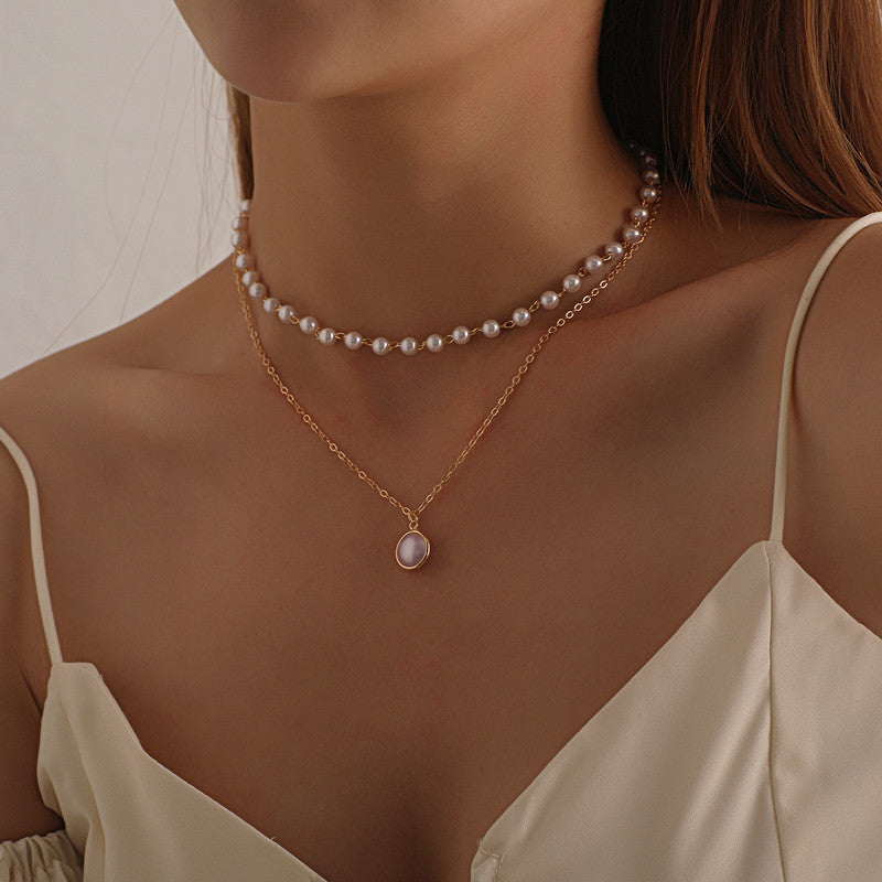 Women's Ornament Pearl For Light Luxury Temperament Necklaces