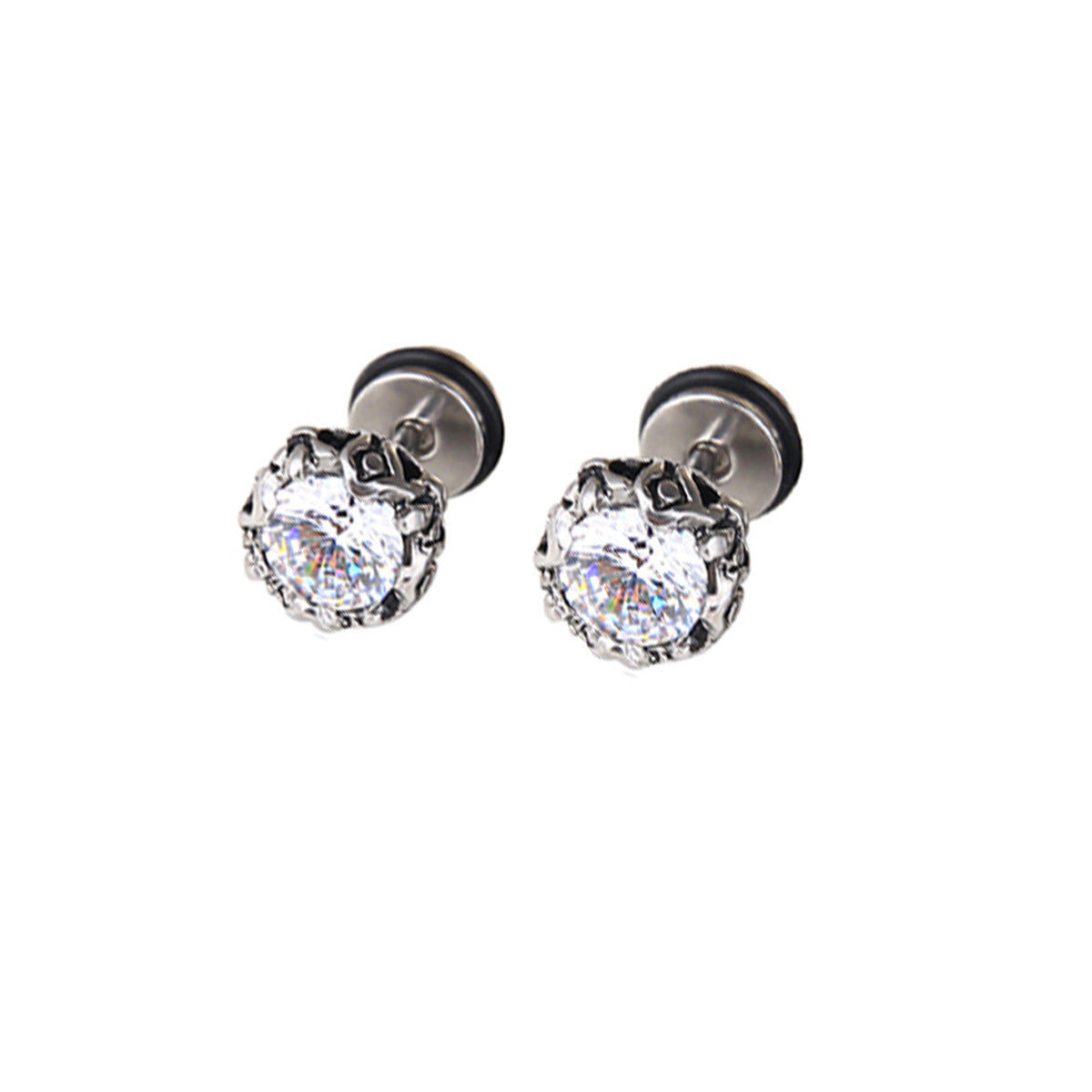 Vintage Zircon Simple Fashion Style Personality Earrings