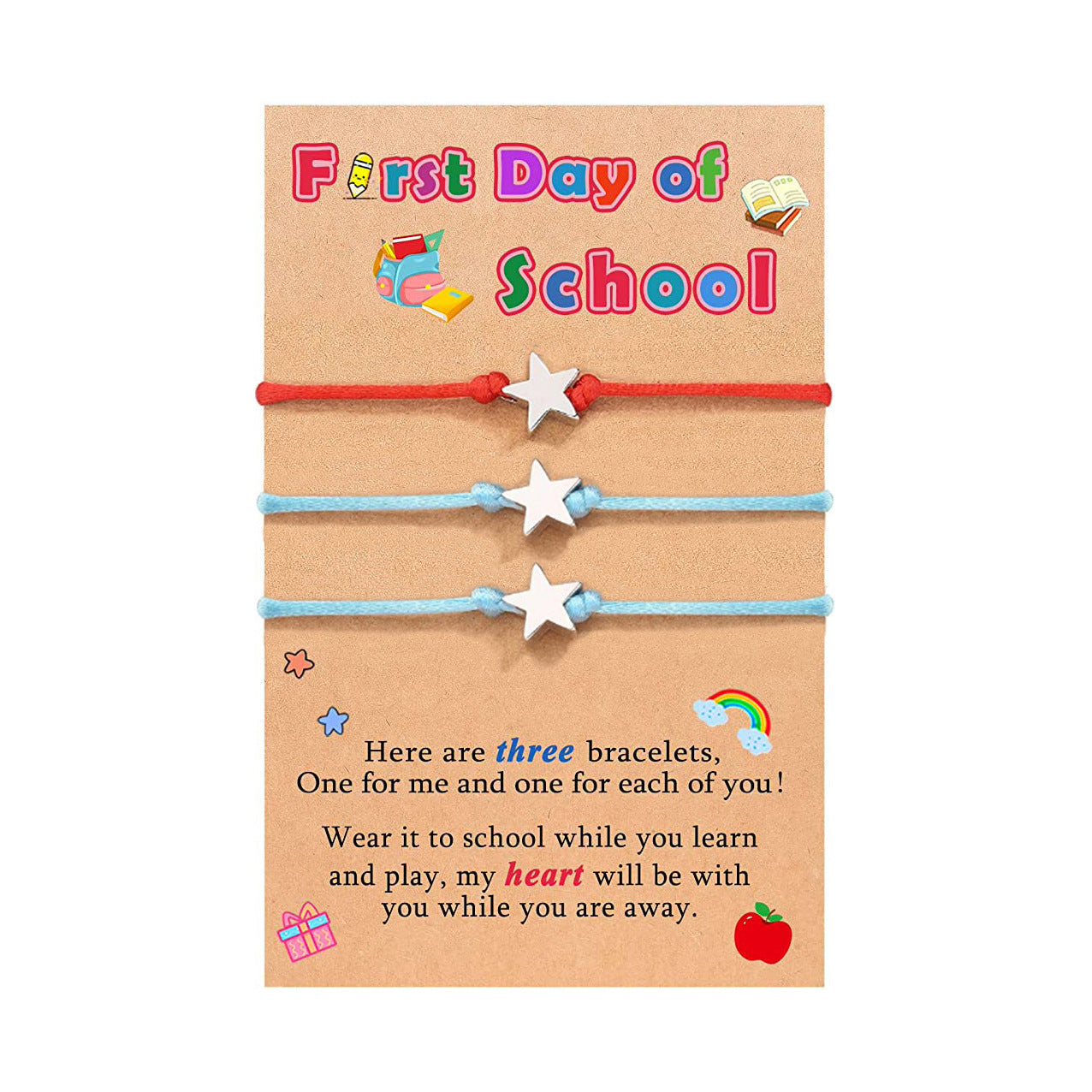 First Day Of School Kindergarten Cartoon Bracelets