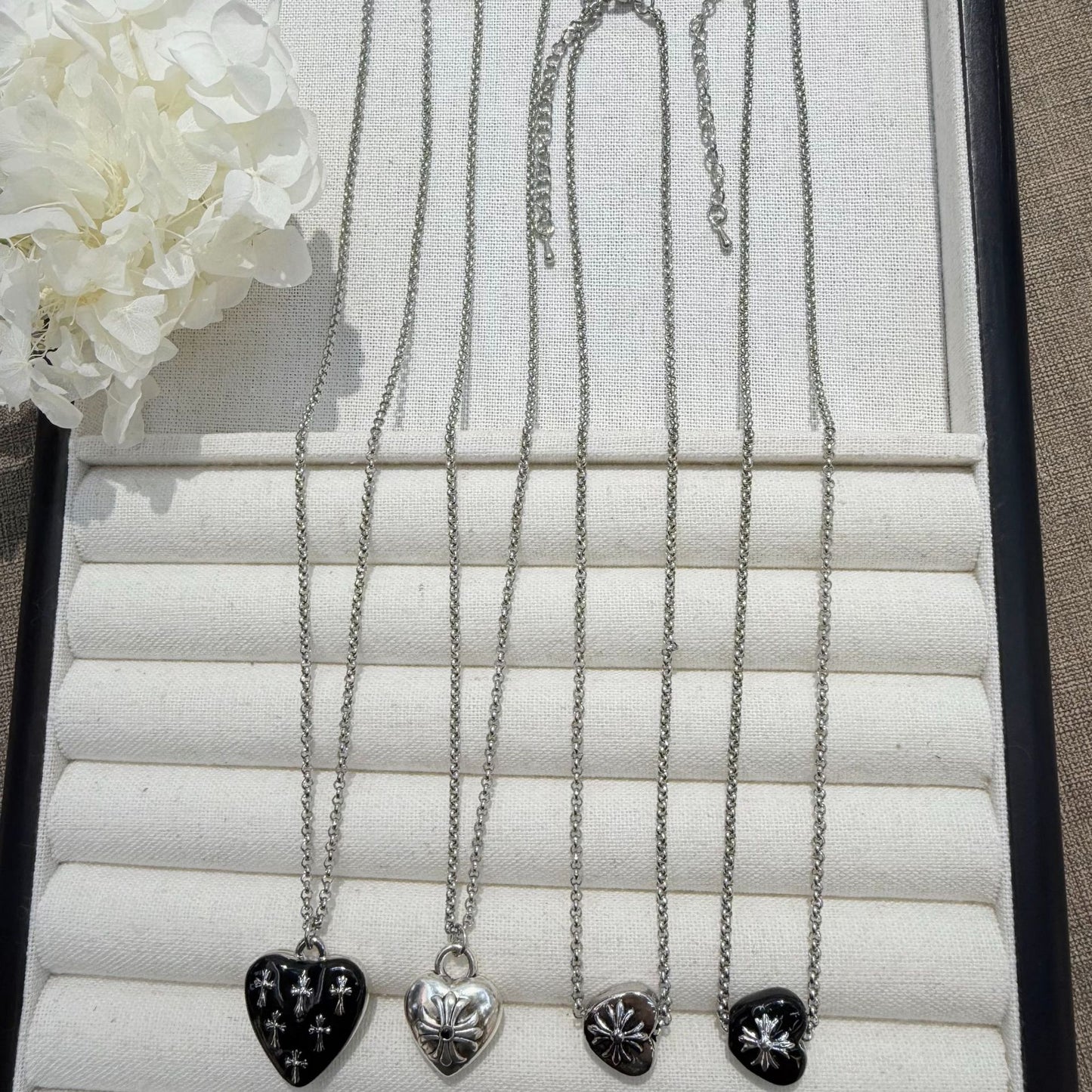 Dark Crock Heart Style Love Cross Hip Hop Sweet Necklaces