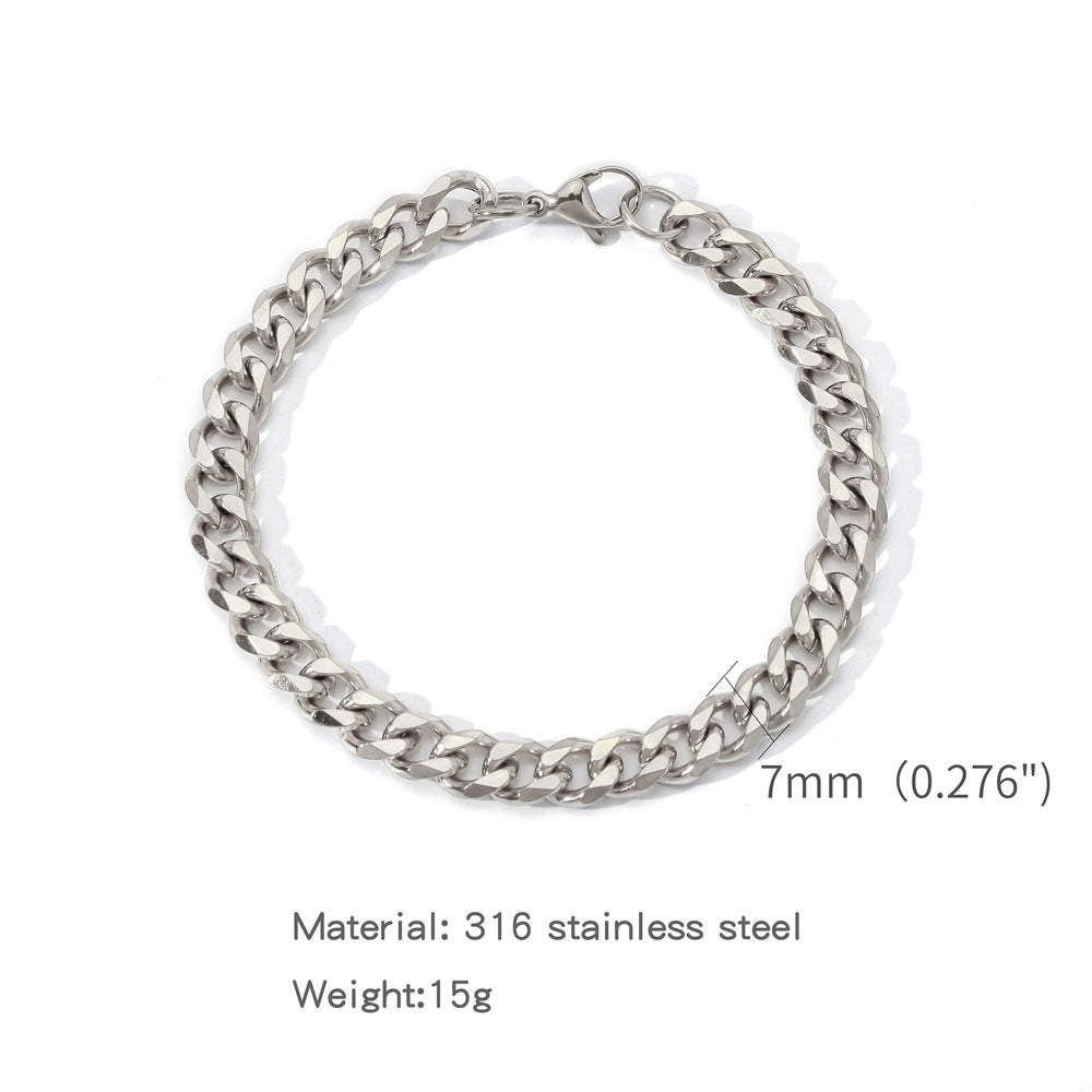 Fashion Electroplated Single Woven Grinding Six Bracelets