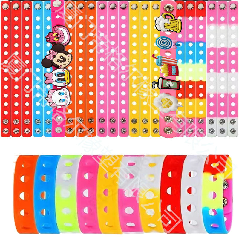 Silicone Hole Wrist Strap Porous Band Bracelet