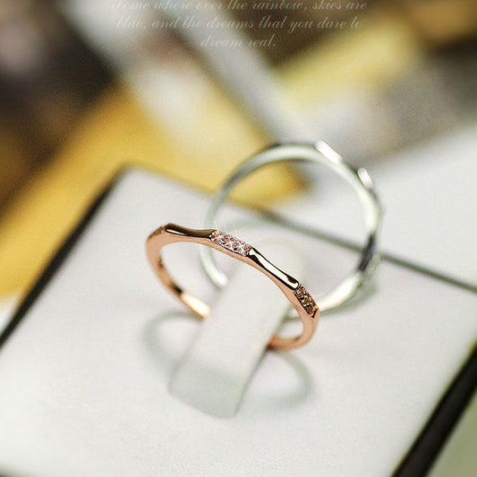 Gold Plated Pcs Delicate Slim Small Rings