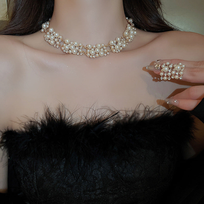 Elegant Drop Round Light Luxury Minority Necklaces