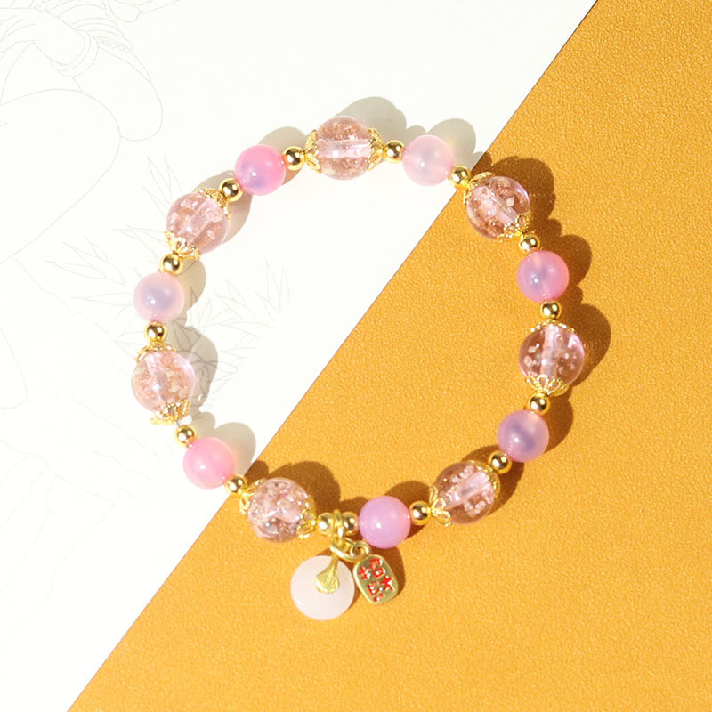 Women's Agate High-grade Natural Fragrant Gray Glaze Scenic Spot Live Bracelets