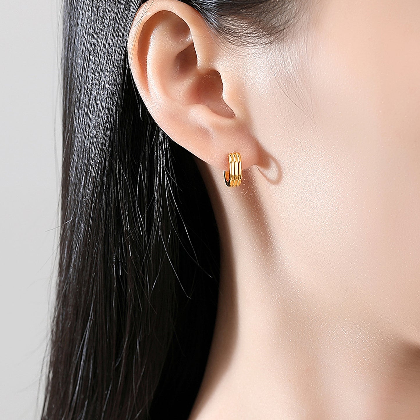 Simple Clip Sier Female Niche Graceful Ear Buckle