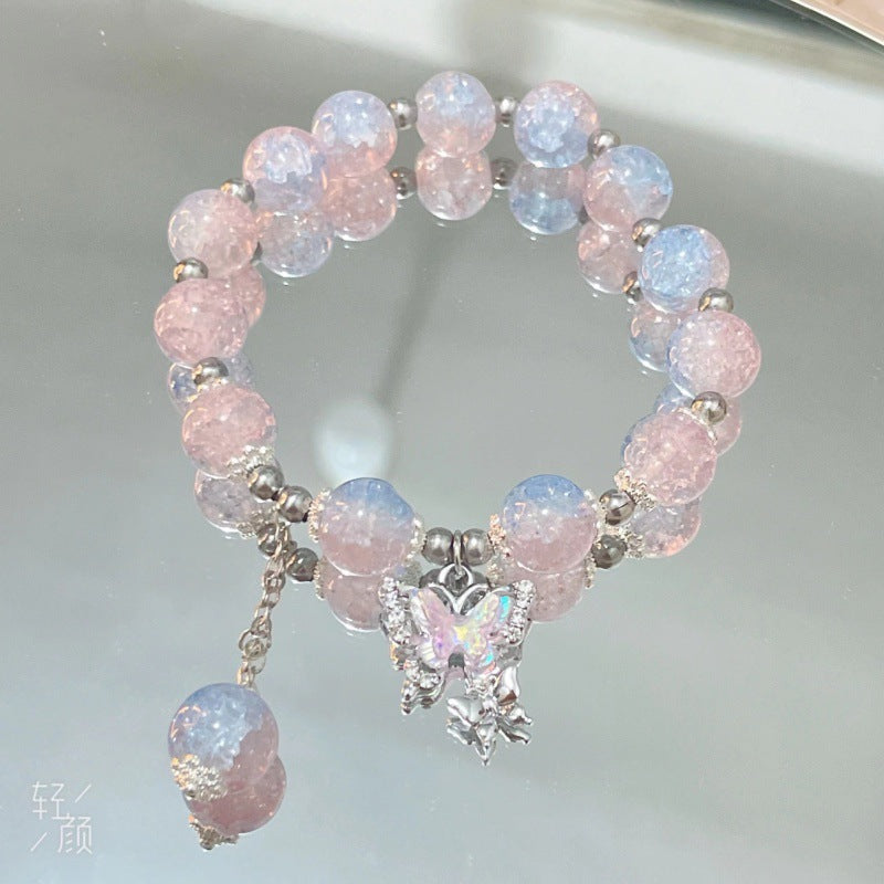 Cherry Blossom Glaze Female Design High Sense Bracelet