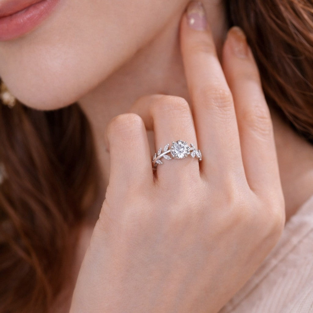 Women's Wind Moon Osmanthus Zircon Niche Sweet Elegant High Sense Opening Rings