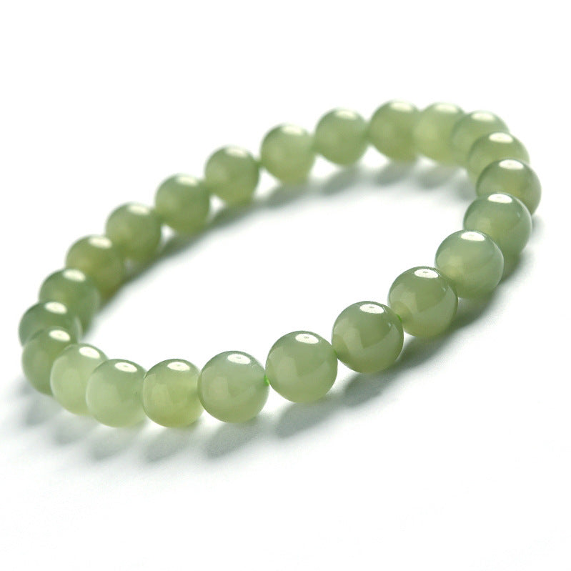 Women's & Men's High Ice Clear Water Green Round Bracelets