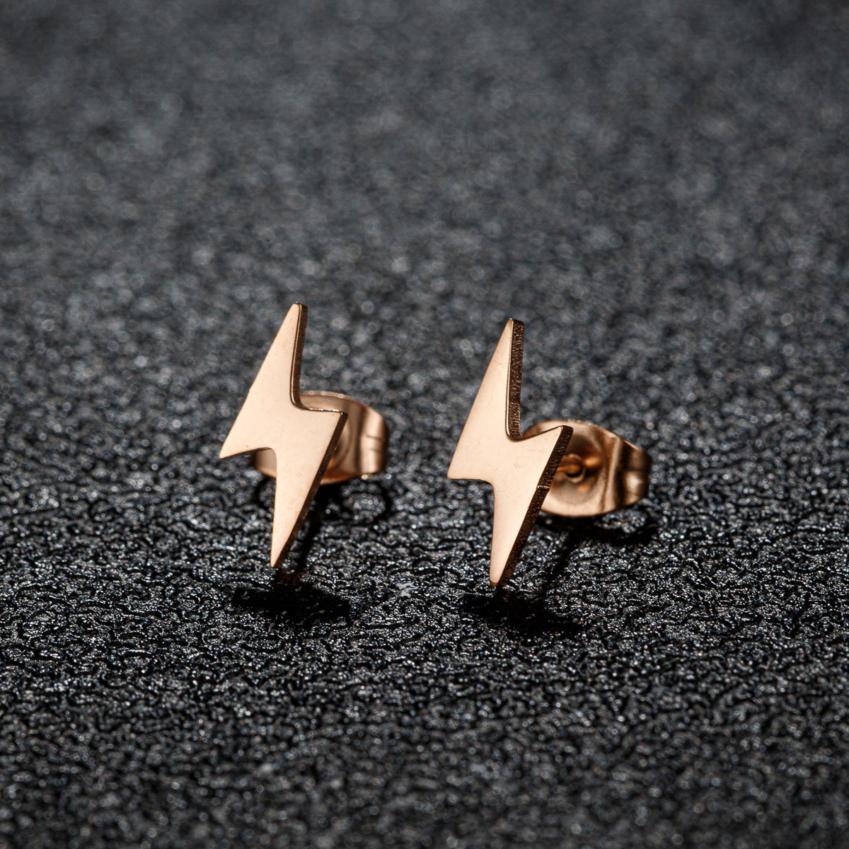 Women's Fashion Stainless Steel Personality Simple Style Bowknot Stud Earrings
