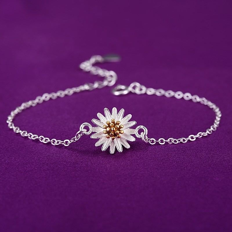 Women's Cute Fashion Korean Fresh Daisy Hand Bracelets