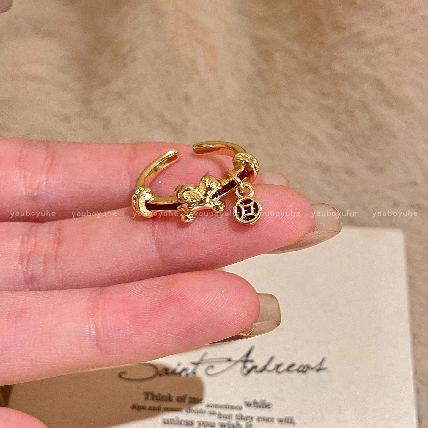 Zircon Simple Female Opening Adjustable Index Finger Light Luxury Rings