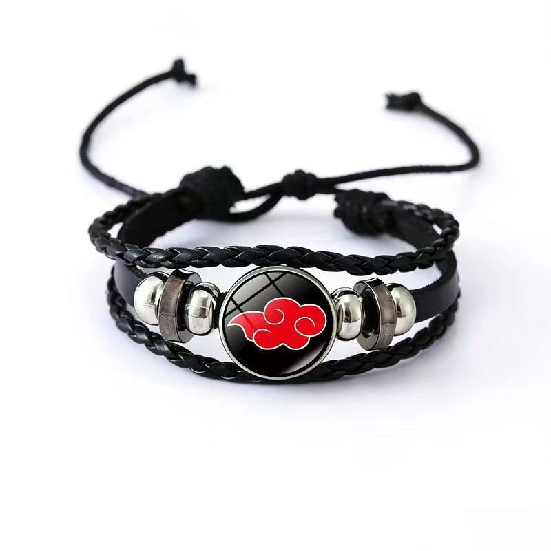 Cowhide Two-dimensional Anime Peripheral Handmade Woven Bracelets