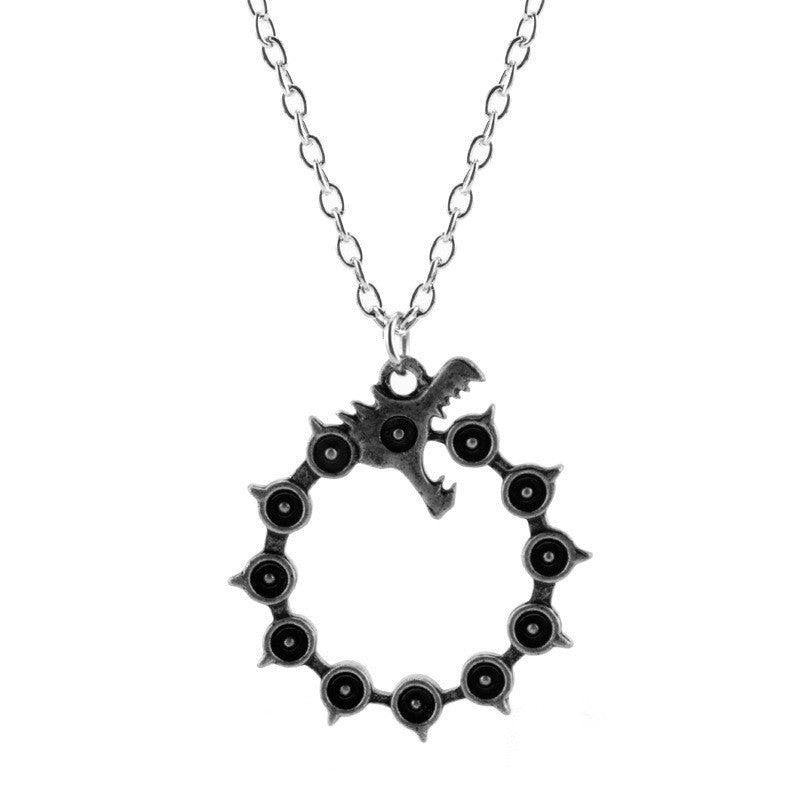 Peripheral The Seven Deadly Sins Tattoo Bite Tail Dragon Clothing Pendants