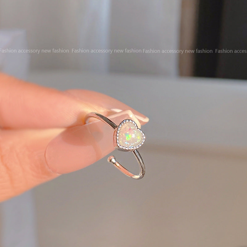 Female Niche High-grade Personality Trendy Zircon With Rings