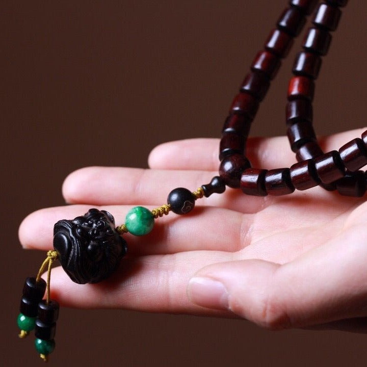 Women's & Men's Live Zambia Ebony Barrel Beads Rosary Bracelets