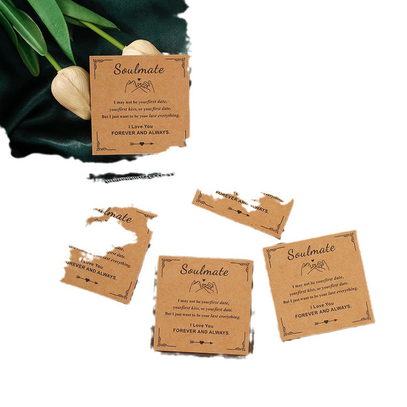 Paper Card Blessing Display Stand Packaging Bracelet