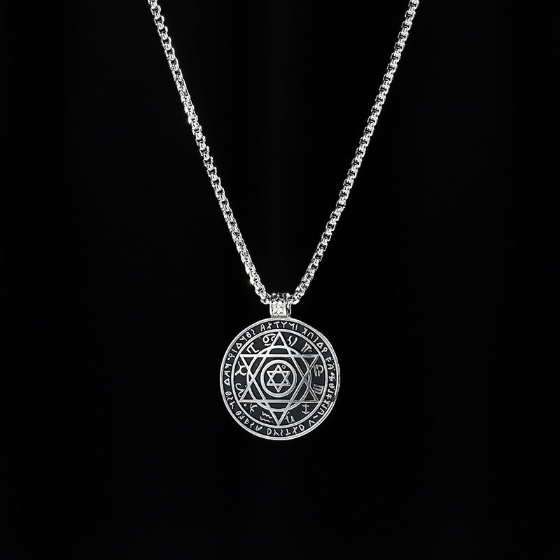 Men's Hop Trendy Cool Letter Korean Style Sweater Chain Necklace