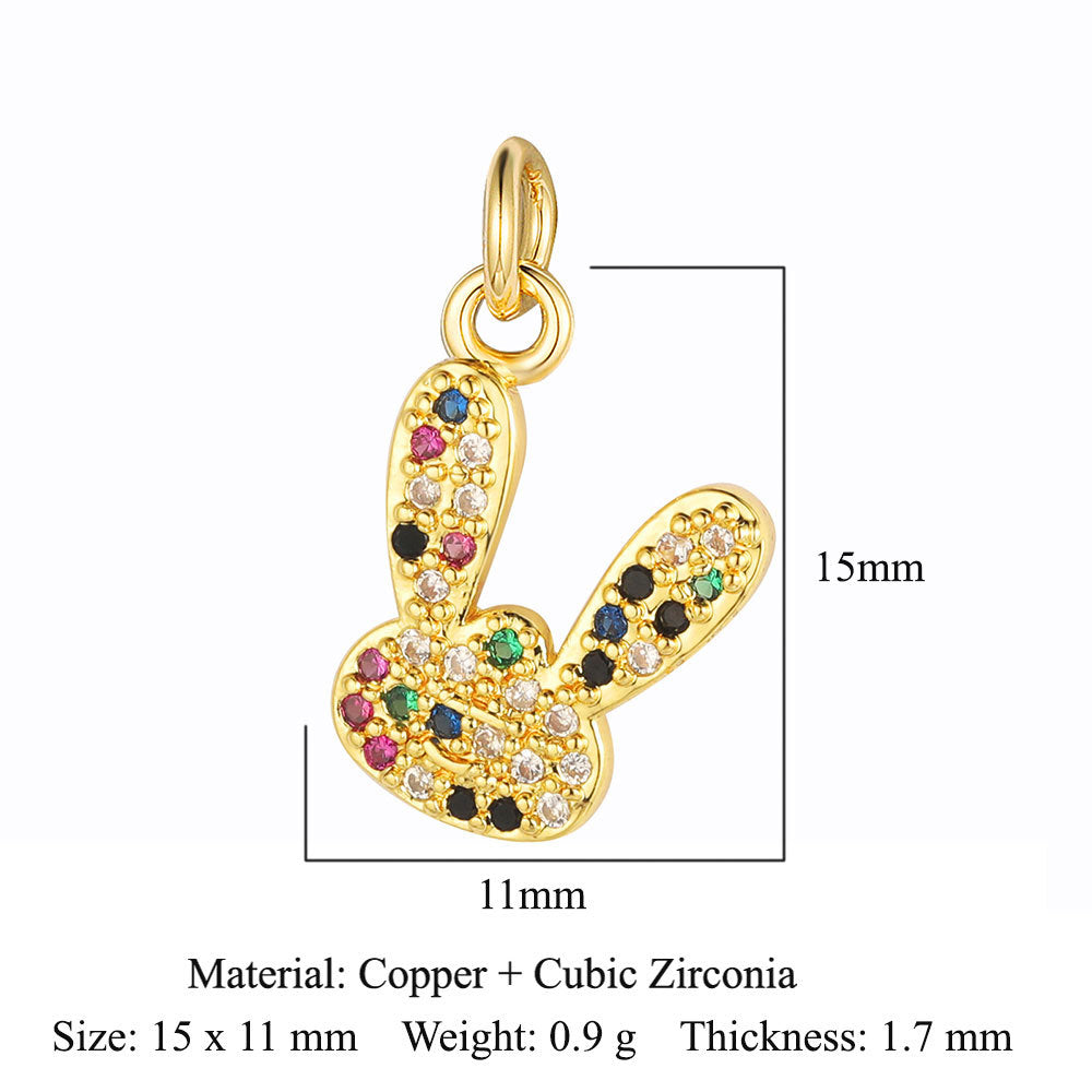 Tree Horseshoe Copper Zircon Snake Butterfly Pendants