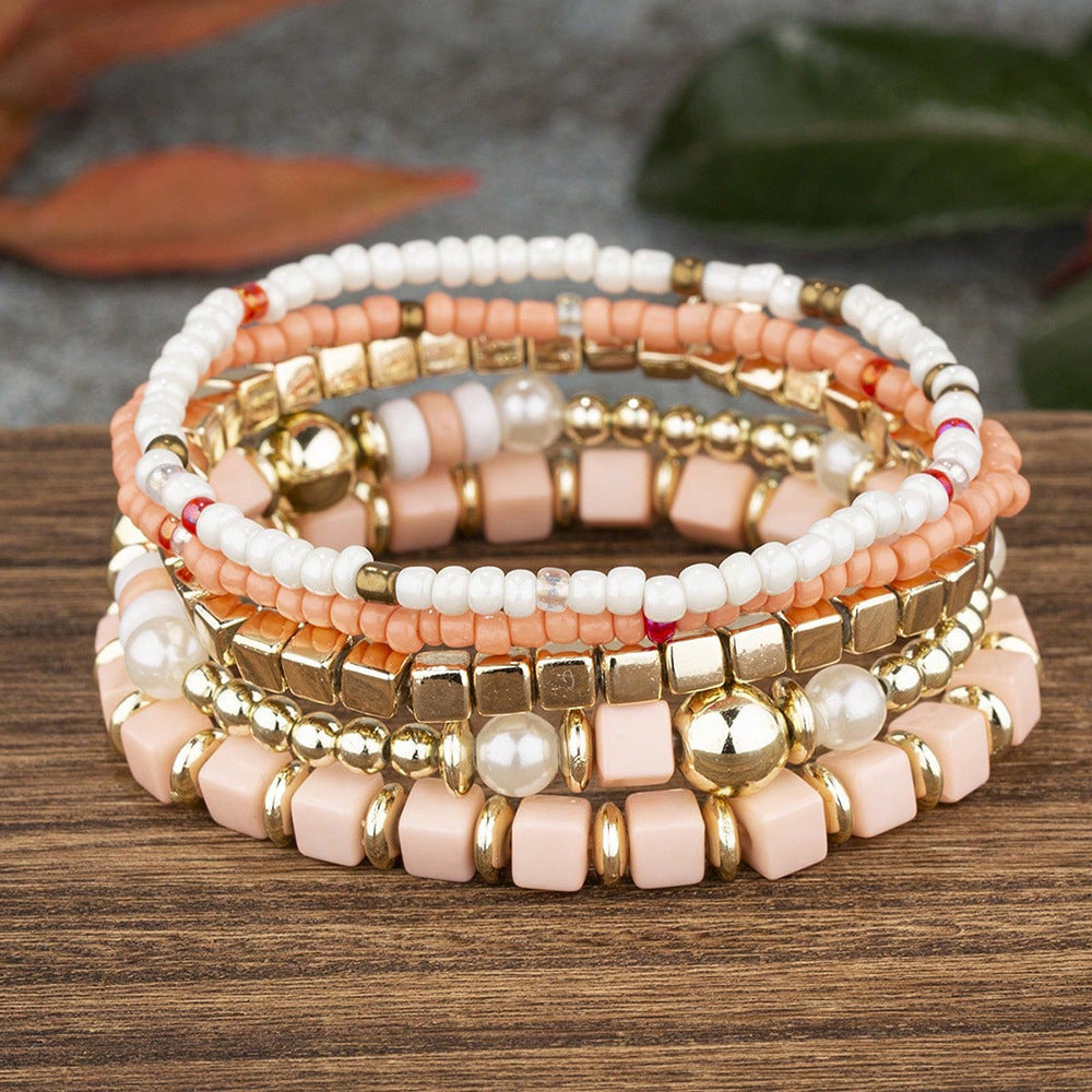 Women's Ethnic Style Bohemian Bead Mixed Color Bracelets