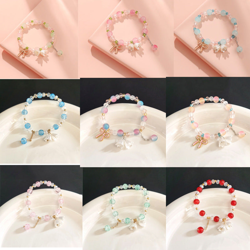 Women's Little Daisy Hot Flower Crystal High Bracelets