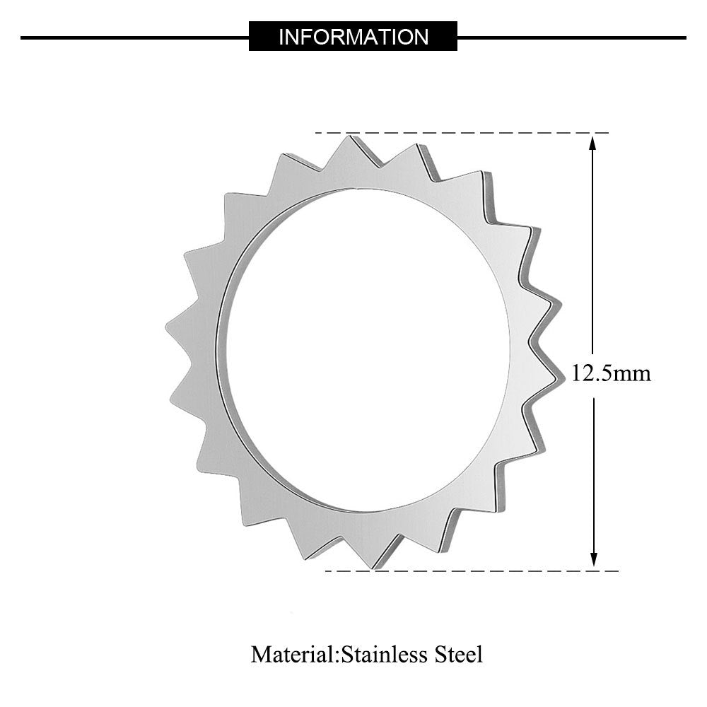 Steel Ornament Map Pineapple Gear Feather Bear Pendants