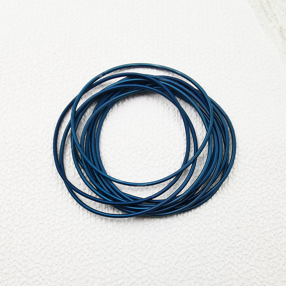 Stainless Steel Wire Diameter Spring Telescopic Tightening Screw Bracelet